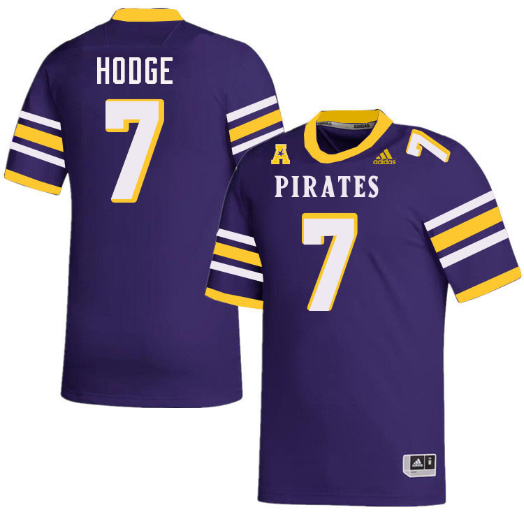 #7 Cole Hodge East Carolina Pirates College Football Jersey Stitched-Purple #7 Cole Hodge East Carolina Pirates College Football Jersey Stitched-Purple